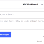 XOF Chalkboard Admin Widget Screenshot 2