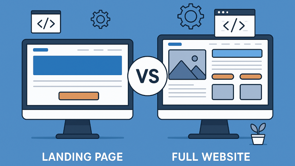 XOFmedia.com - Landing Page Vs Full Website